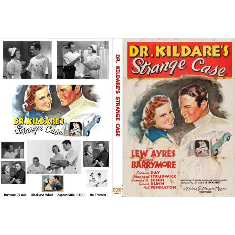 DR. KILDARE'S STRANGE CASE (1945) Lew Ayres Lionel Barrymore