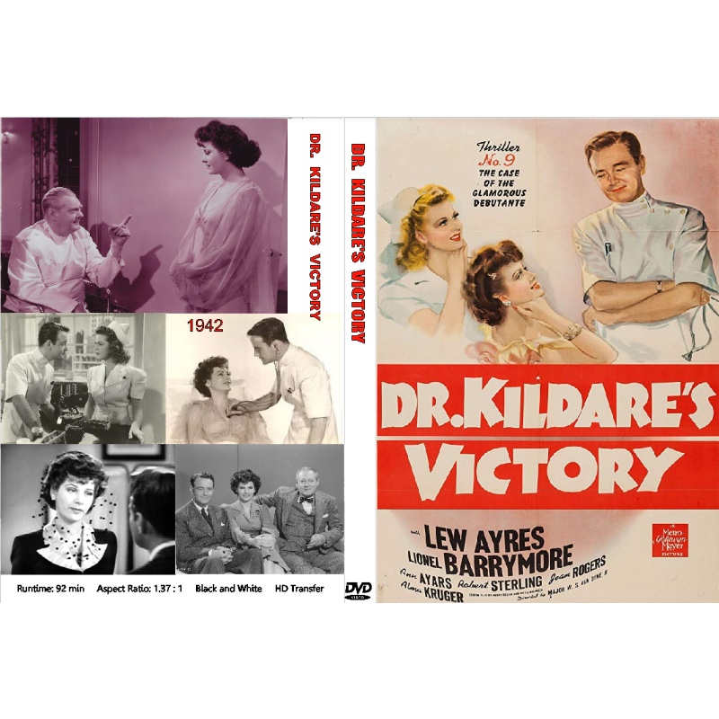 DR. KILDARE'S VICTORY (1942) Lew Ayres Lionel Barrymore Gene Nelson