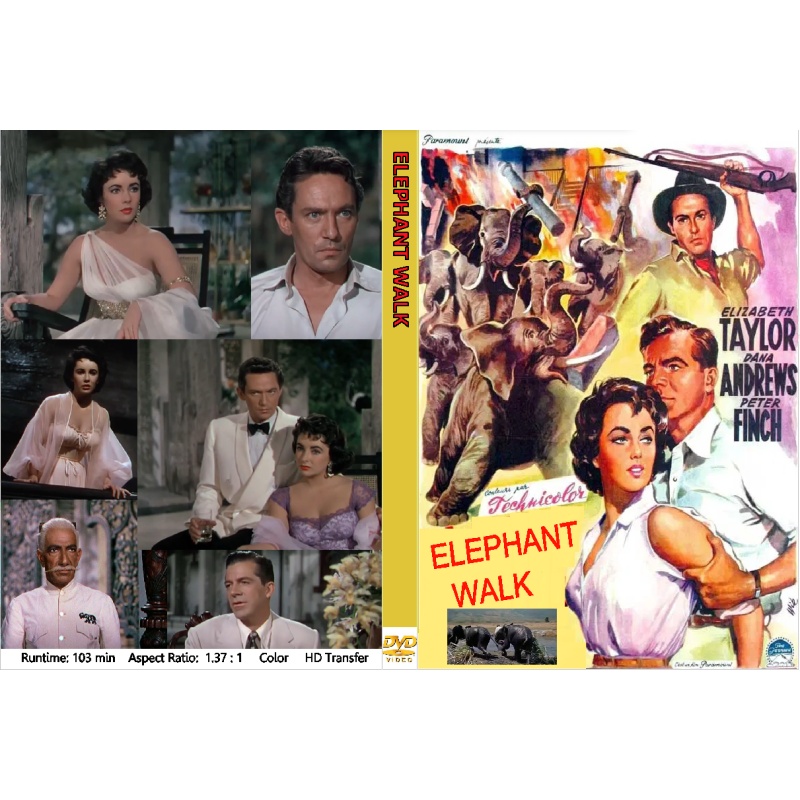 ELEPHANT WALK (1954) Elizabeth Taylor Peter Finch Dana Andrews