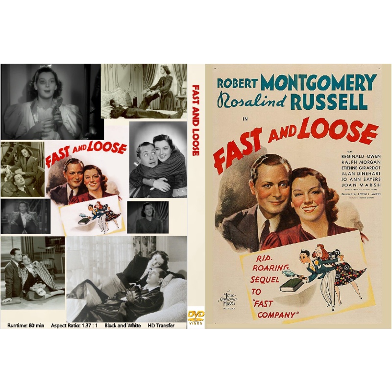 FAST AND LOOSE (1930) Robert Montgomery Rosalind Russell