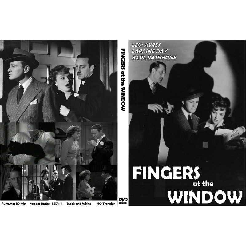 FINGERS AT THE WINDOW (1942) Lew Ayres Basil Rathbone