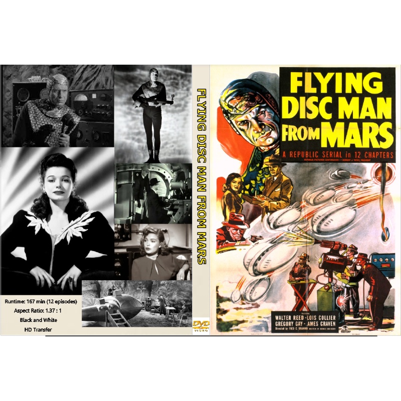 THE FLYING DISCMAN FROM MARS (1950) 12 Episode Movie Theatre Seial