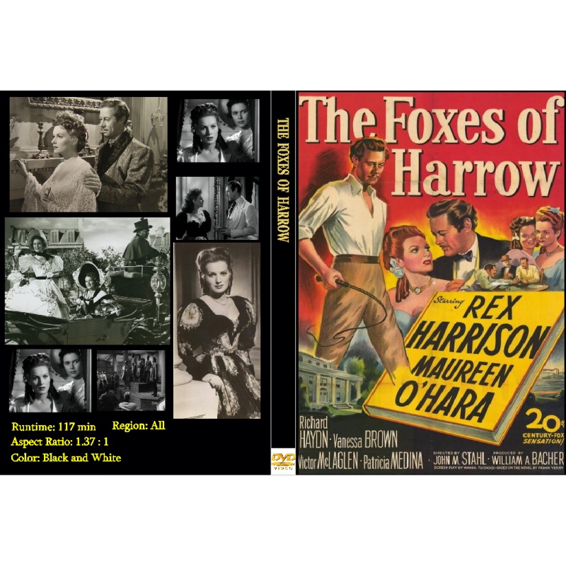 THE FOXES OF HARROW (1947) Rex Harrison Maureen O'hara