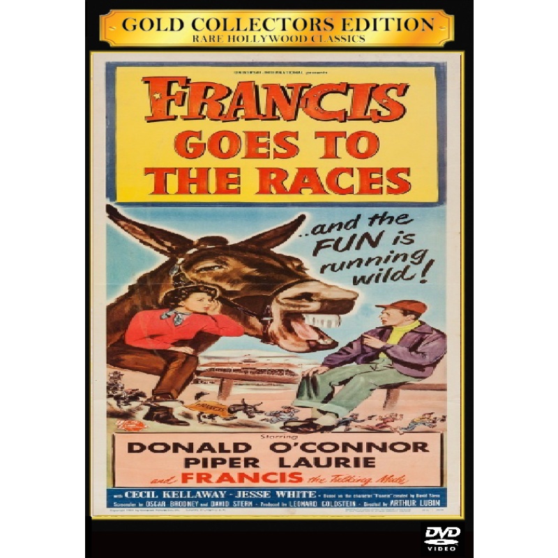 Francis Goes to the Races (1951) - Donald O'Connor - Piper Laurie - Cecil Kellaway - DVD (All Region)