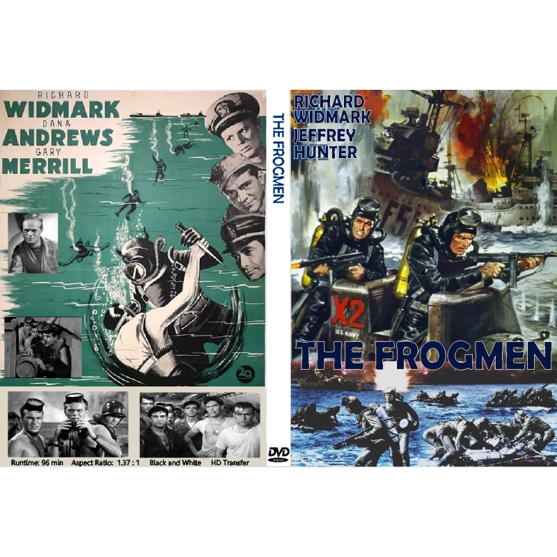 THE FROGMEN (1951) Richard Widmark Dana Andrews Jeffrey Hunter