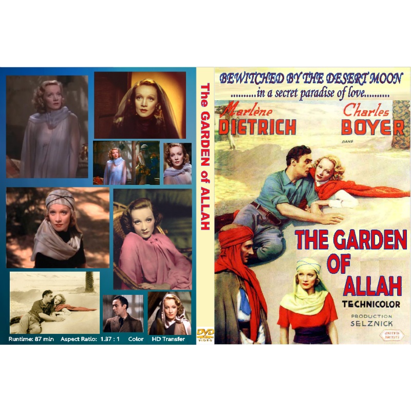 THE GARDEN OF ALLAH (1936) DVD Marlene Dietrich, Charles Boyer