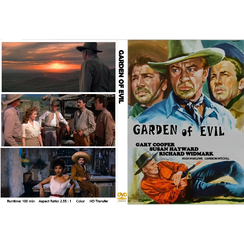 THE GARDEN OF EVIL (1955) DVD Gary Cooper, Susan Hayward