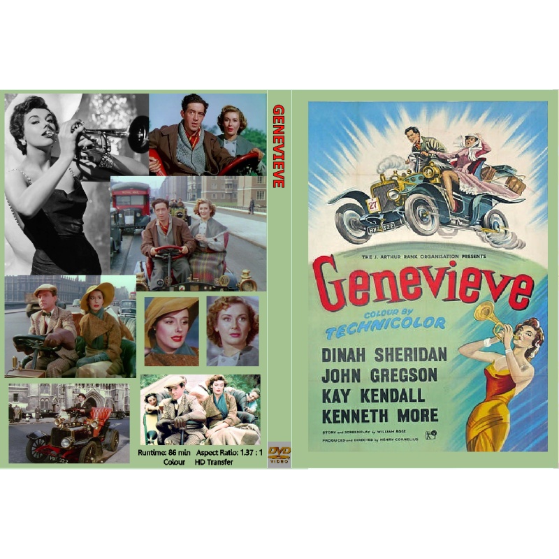 GENEVIEVE (1954) DVD John Gregson, Kenneth More, Kay Kendall