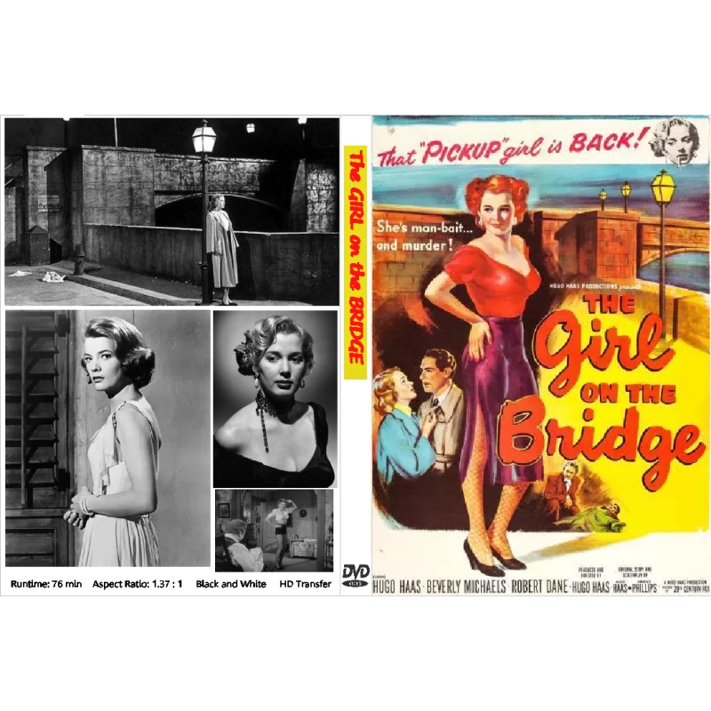 THE GIRL ON THE BRIDGE (1951) DVD Hugo Haas, Beverly Michaels