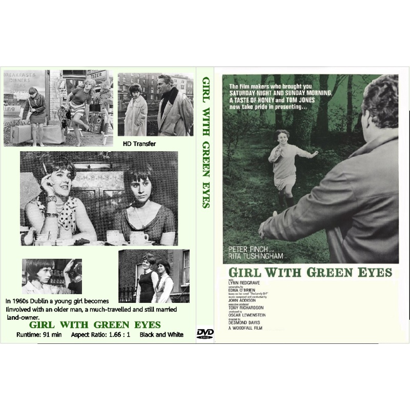 THE GIRL WITH GREEN EYES (1964) Peter Finch Rita Tushingham Lynn Redgrave