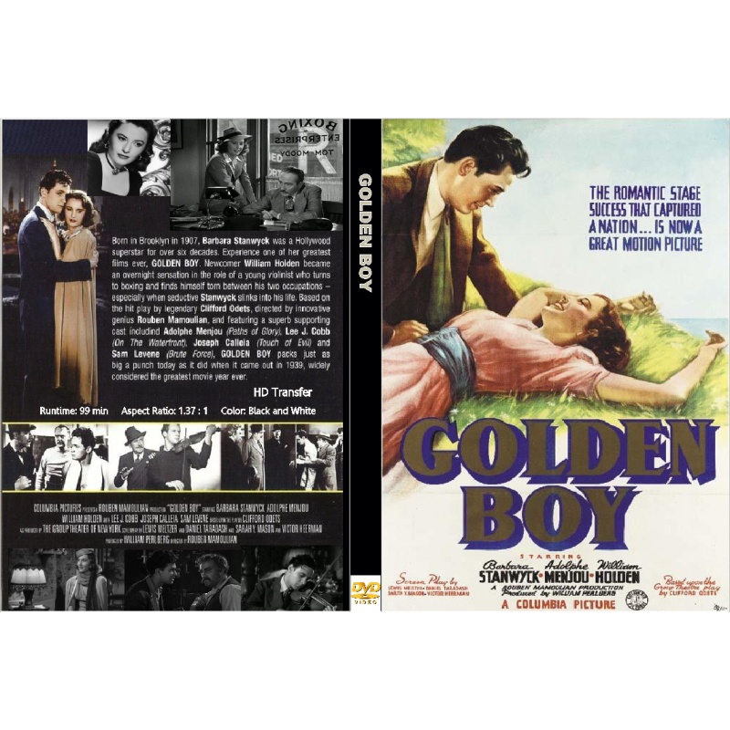 GOLDEN BOY (1939) Barbara Stanwyck William Holden