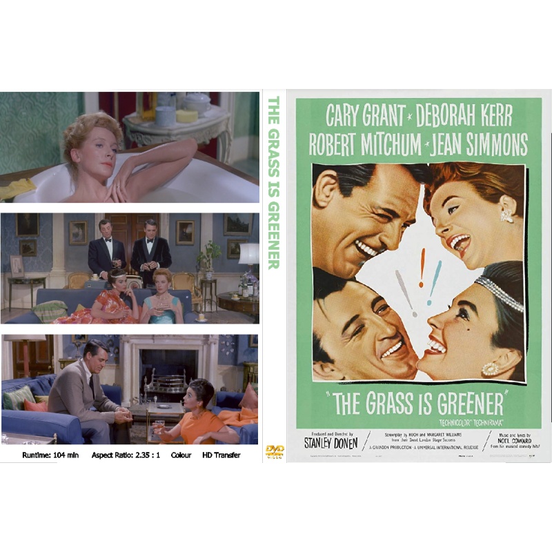 THE GRASS IS GREENER (1960) Deborah Kerr Robert Mitchum Cary Grant Jean Simmons