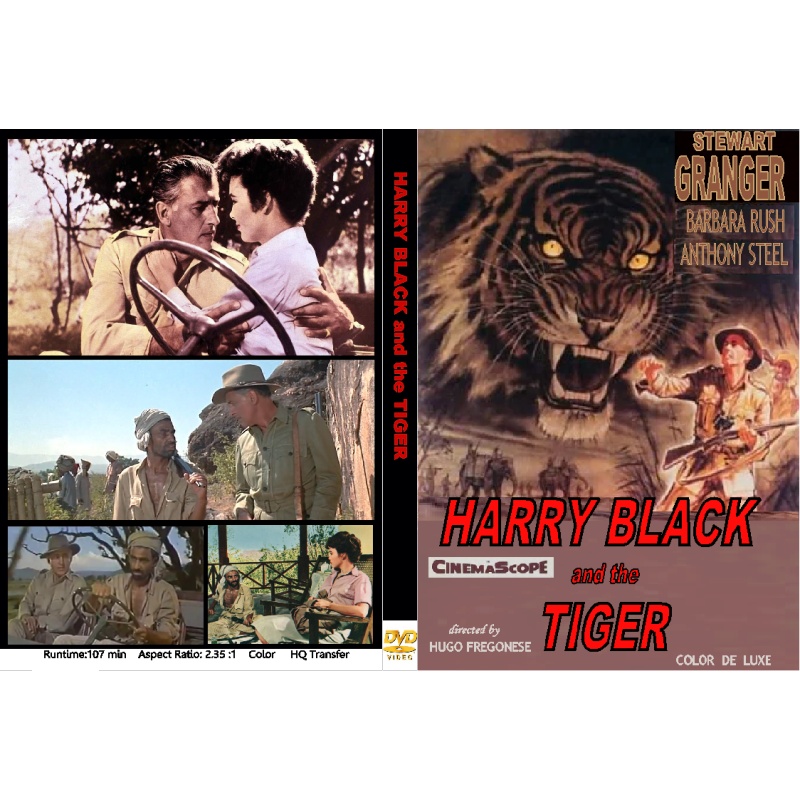 HARRY BLACK AND THE TIGER (1958) DVD Stewart Granger Barbara Rush