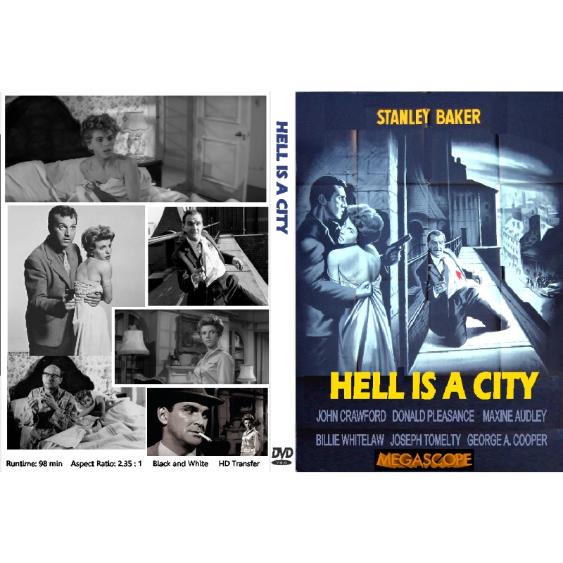 HELL IS A CITY (1960) DVD Stanley Baker John Crawford Donald Pleasence Maxine Audley Warren Mitchell