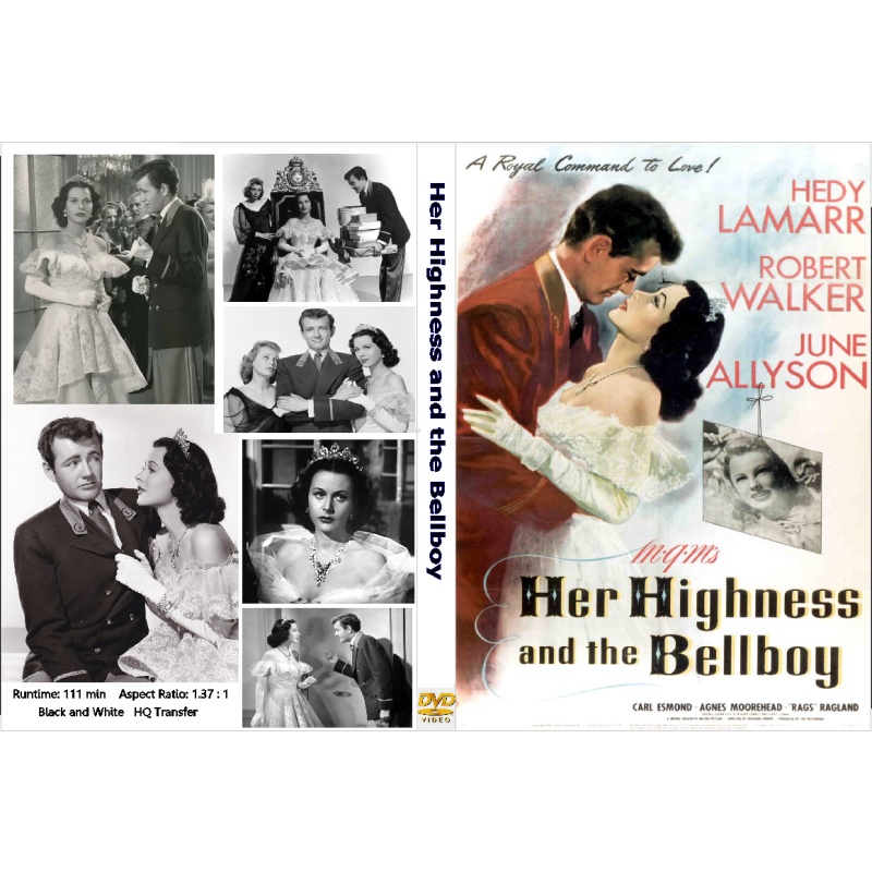 HER HIGHNESS AND THE BELLBOY (1945) Hedy Lamarr Robert Walker June Allyson