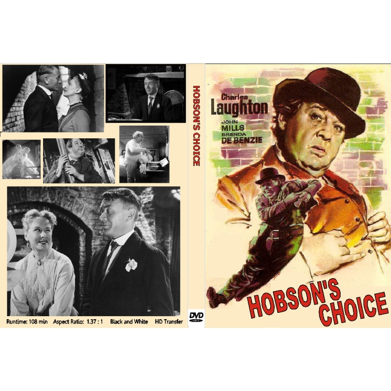 HOBSON'S CHOICE DVD (1954) CHARLES LAUGHTON BRENDA DE BANZIE JOHN MILLS