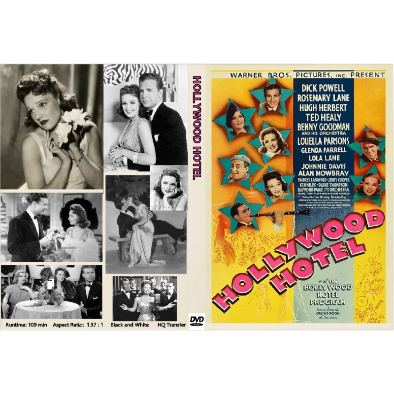 HOLLYWOOD HOTEL (1937) Dick Powell Lola Lane Louella Parsons