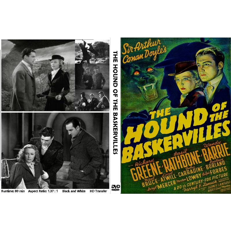 THE HOUND OF THE BASKERVILLES (1939) Basil Rathbone Nigel Bruce