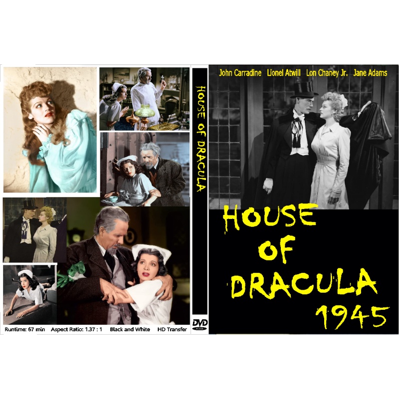 HOUSE OF DRACULA (1945) John Carradine Lionel Atwill