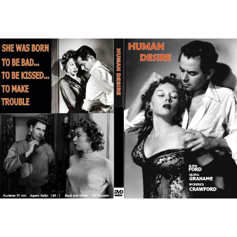 HUMAN DESIRE (1954) Glenn Ford Gloria Grahame