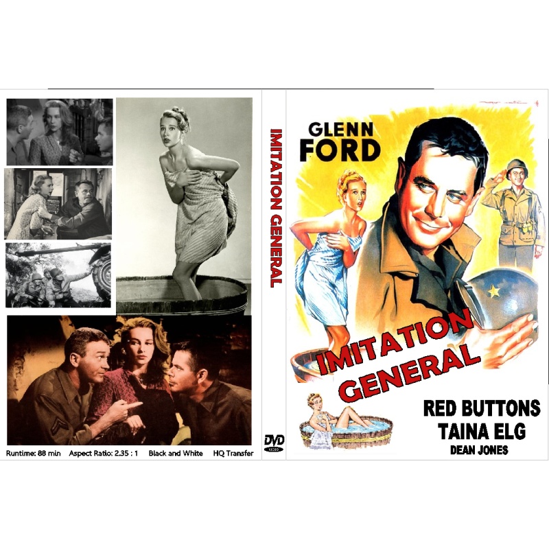 IMITATION GENERAL (1958) Glenn Ford Taina Elg