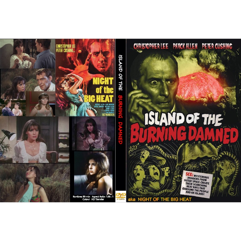 ISLAND OF THE BURNING DAMNED aka NIGHT OF THE BIG HEAT (1967) Peter Cushing Christopher Lee