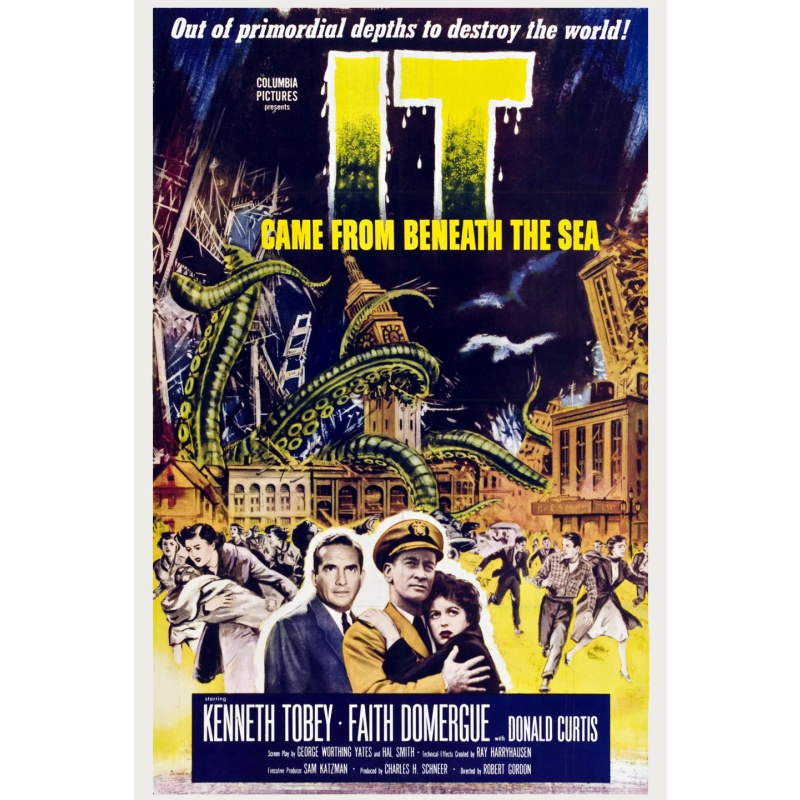 It Came From Beneath The Sea  (B&W and Colorized)  1955  DVD