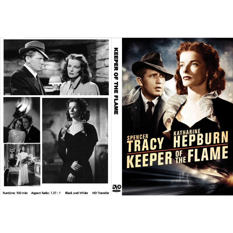 KEEPER OF THE FLAME (1943) Spencer Tracy Katharine Hepburn