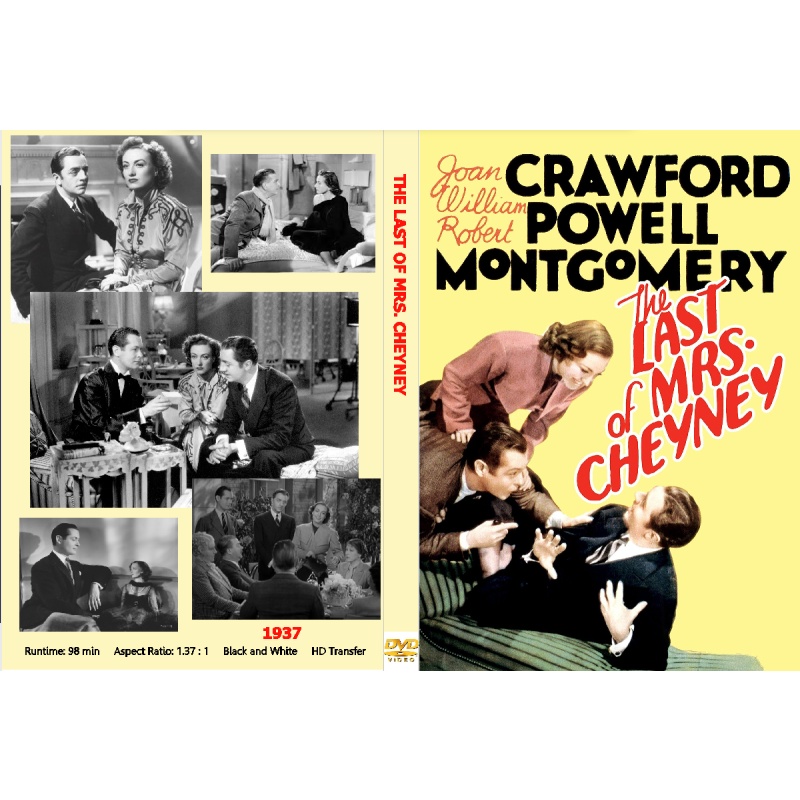 THE LAST OF MRS. CHEYNEY (1947) Joan Crawford William Powell Robert Montgomery