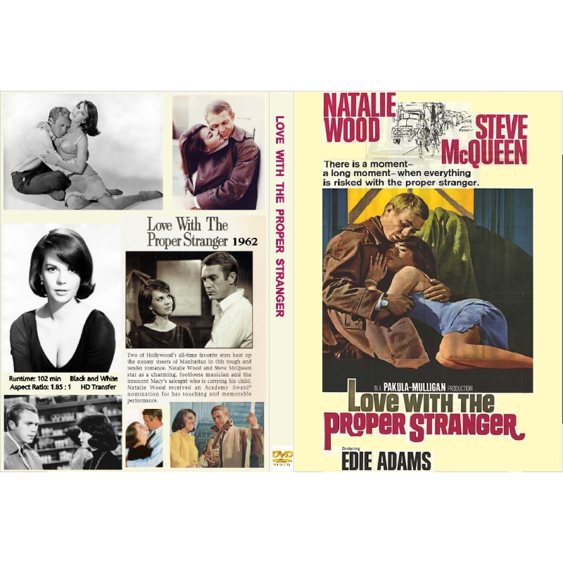 LOVE WITH THE PROPER STRANGER (1963) Natalie Wood Steve McQueen