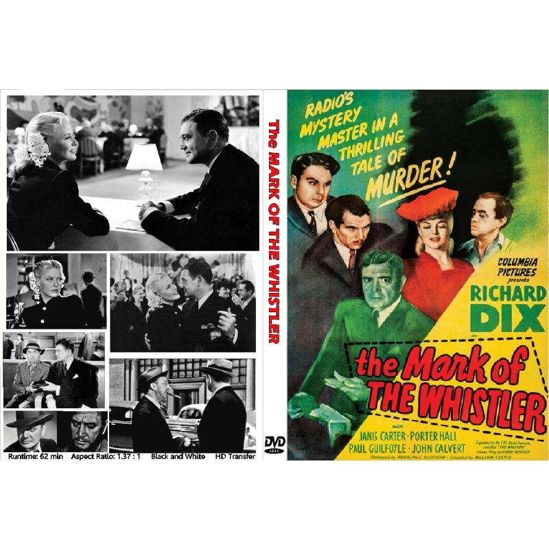 THE MARK OF THE WHISTLER (1944) DVD Richard Dix