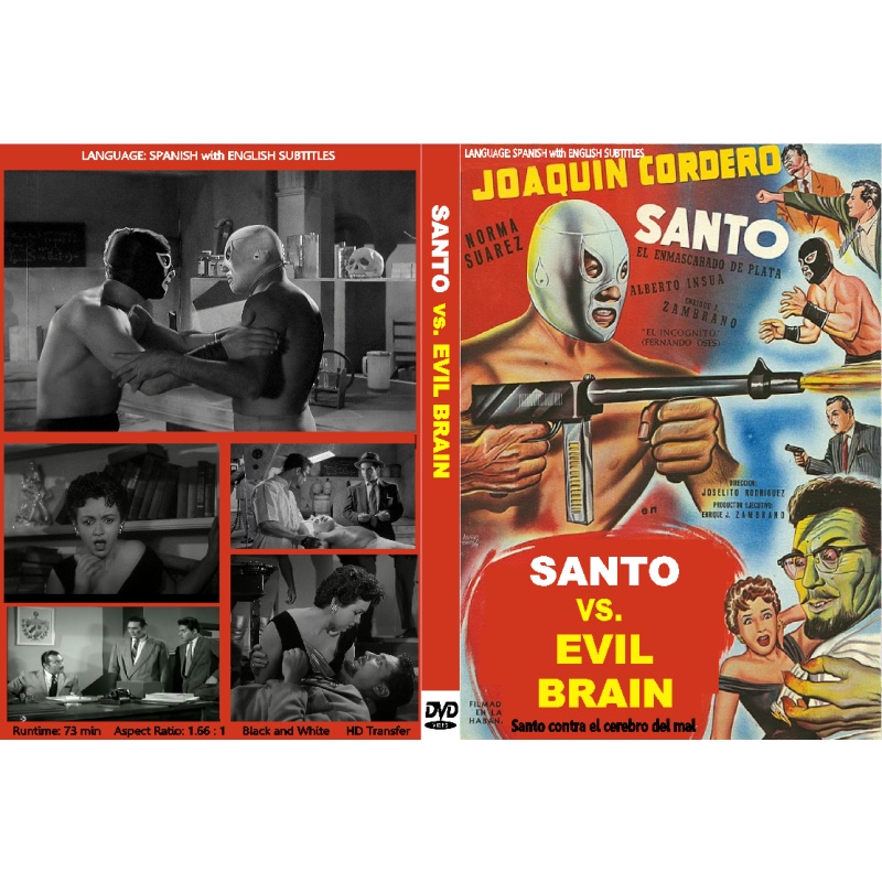 SANTO VS. THE EVIL BRAIN (1961) Mexican Horror Eng Subs