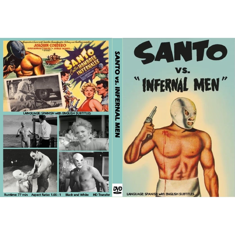 SANTO VS. THE INFERNAL MEN (1961) Mexican Cult film Eng Subs