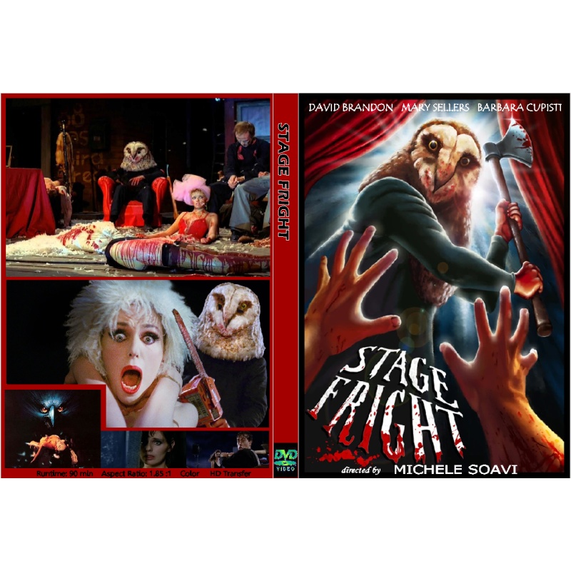 STAGE FRIGHT (1987) DVD David Brandon Mary Sellers Richard Barkeley