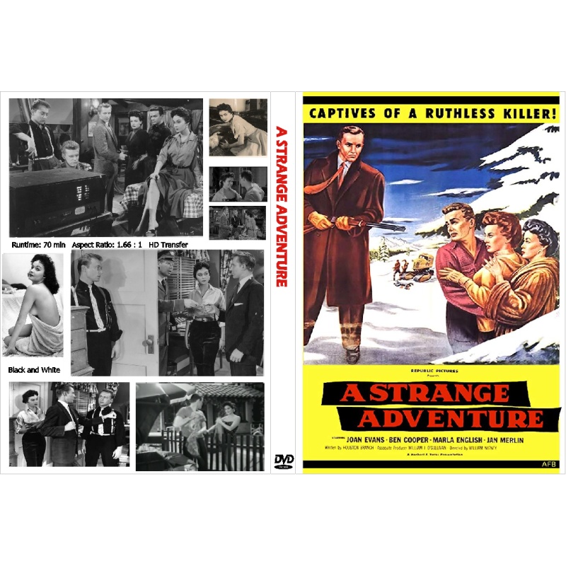 A STRANGE ADVENTURE (1956) Film-Noir DVD Joan Evans, Ben Cooper, Marla English