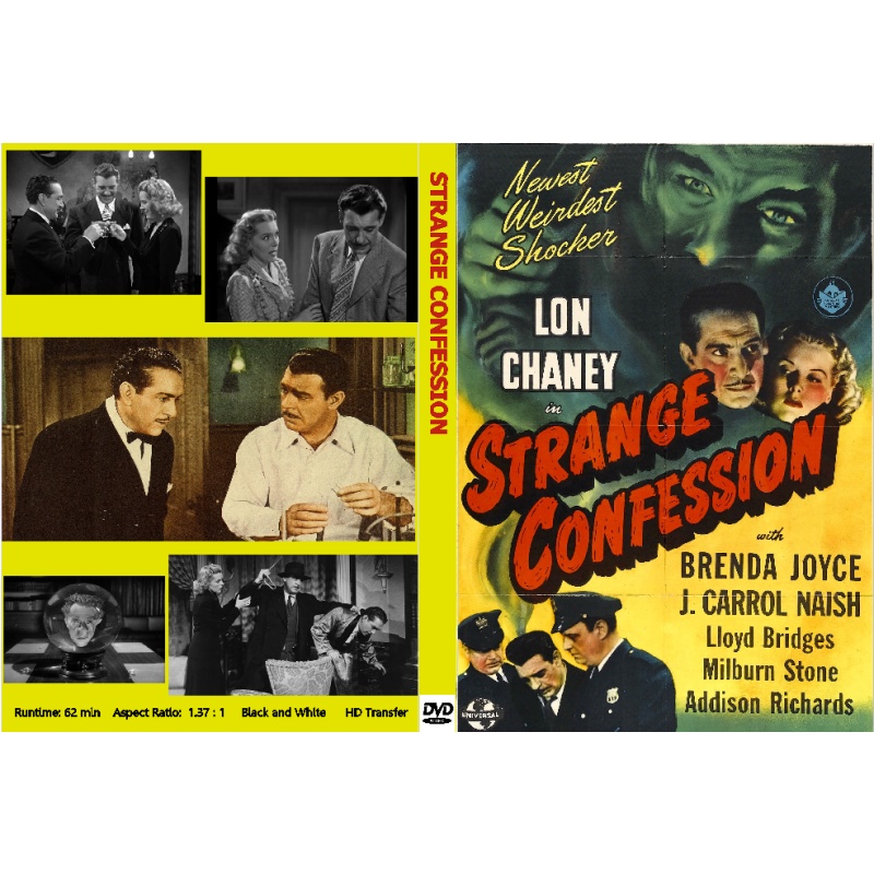 STRANGE CONFESSION (1945) Lon Chaney Jr. Brenda Joyce Lloyd Bridges