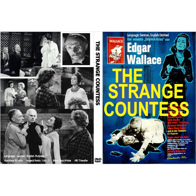 THE STRANGE COUNTESS (1961) DVD EGAR WALLACE German English Dubbed Joachim Fuchsberger