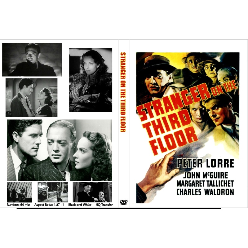 STRANGER ON THE THIRD FLOOR (1940) DVD Peter Lorre John McGuire