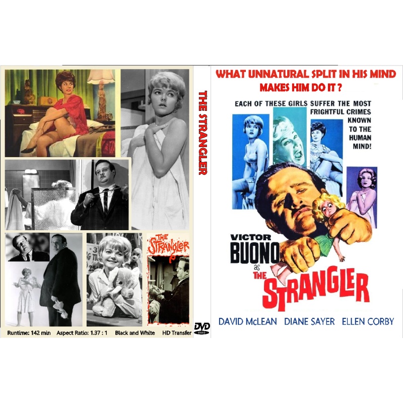 THE STRANGLER (1964) DVD Victor Buono David McLean Diane Sayer