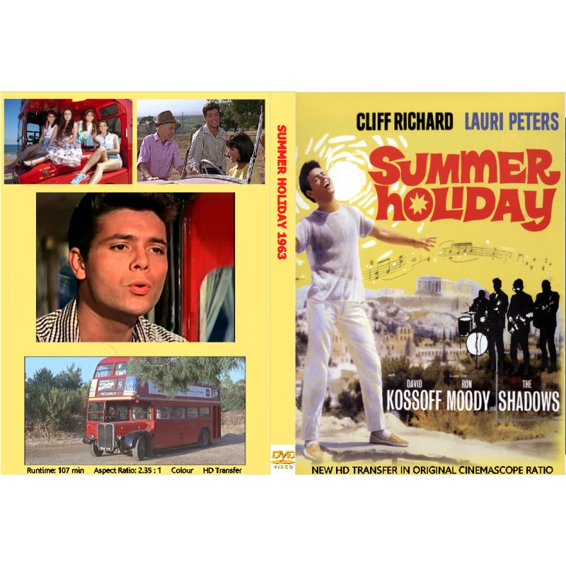 SUMMER HOLIDAY (1963) DVD Cliff Richard Lauri Peters