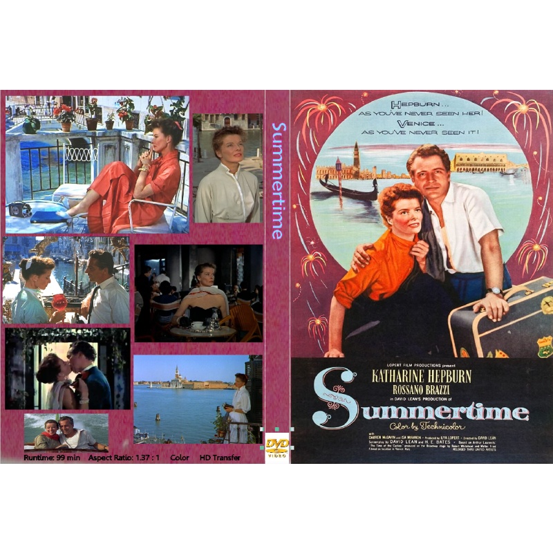 SUMMERTIME (1955) DVD Katharine Hepburn, Rossano Brazzi, Isa Miranda, Darren McGavin