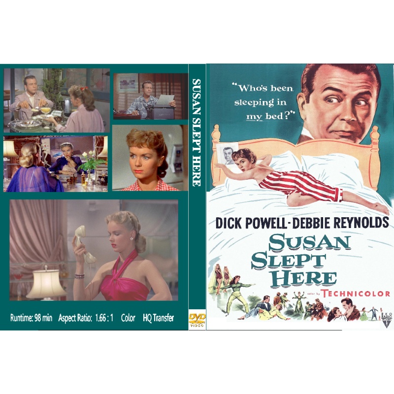 SUSAN SLEPT HERE (1954) DVD Dick Powell Debbie Reynolds