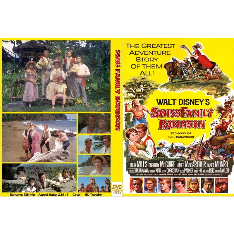 SWISS FAMILY ROBINSON (1960)  John Mills Dorothy McGuire