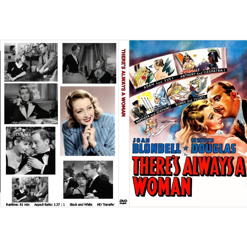 THESE'S ALWAYS A WOMAN Joan Blondell Melvyn Douglas