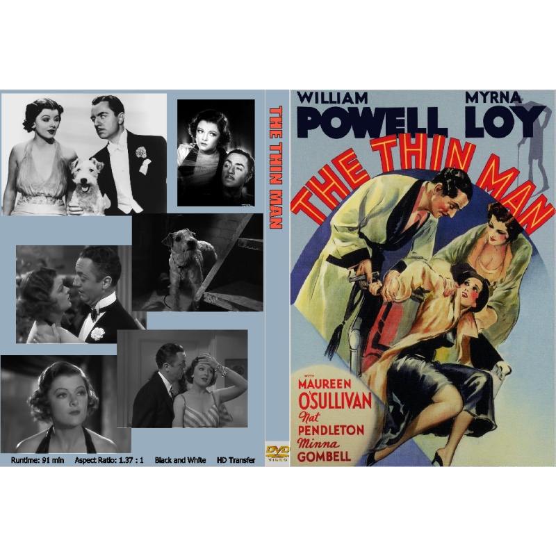 THE THIN MAN William Powell Myrna Loy