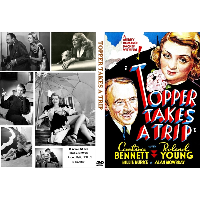 TOPPER TAKES A TRIP Constance Bennett Roland Young