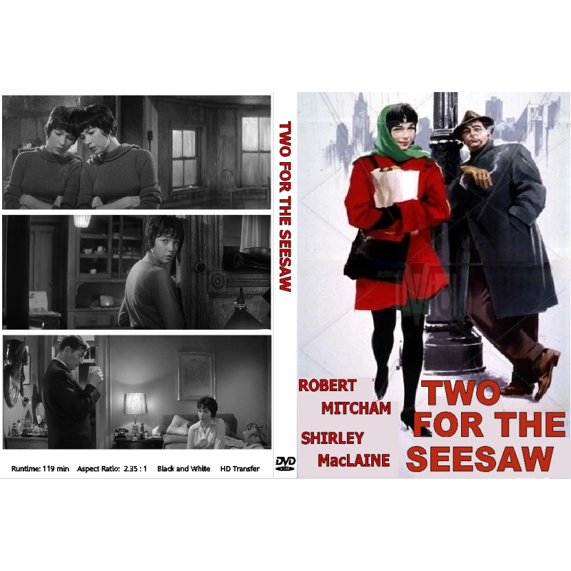 TWO FOR THE SEESAW Robert Mitchum Shirley MacLaine