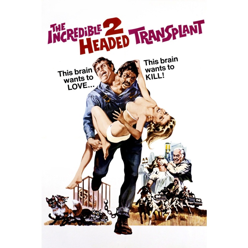 The Incredible 2 Headed Transplant   1971  DVD