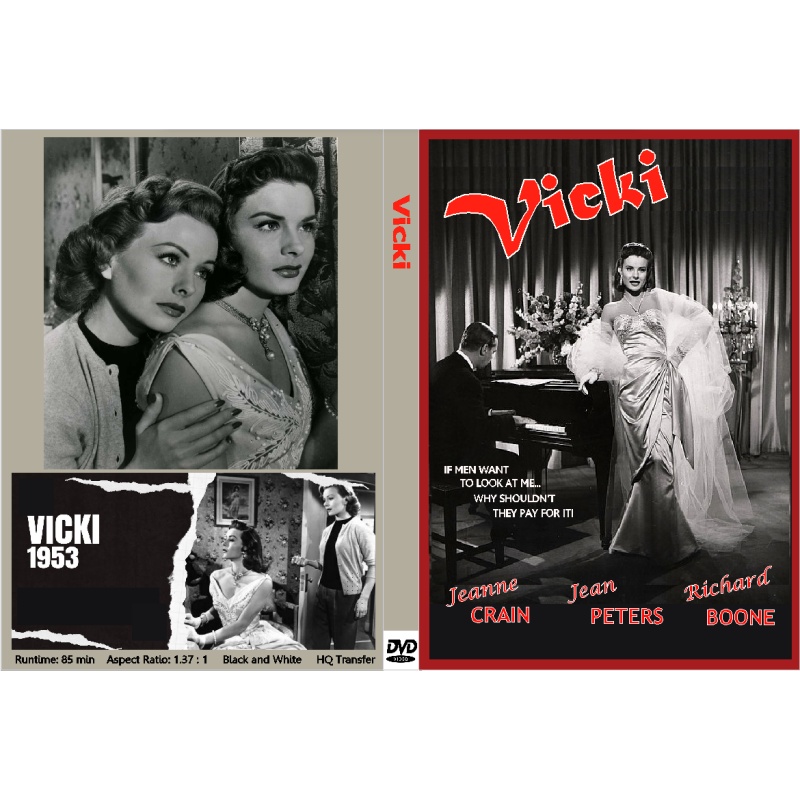 VICKI (1953) Jeanne Crain Jean Peters Richard Boone