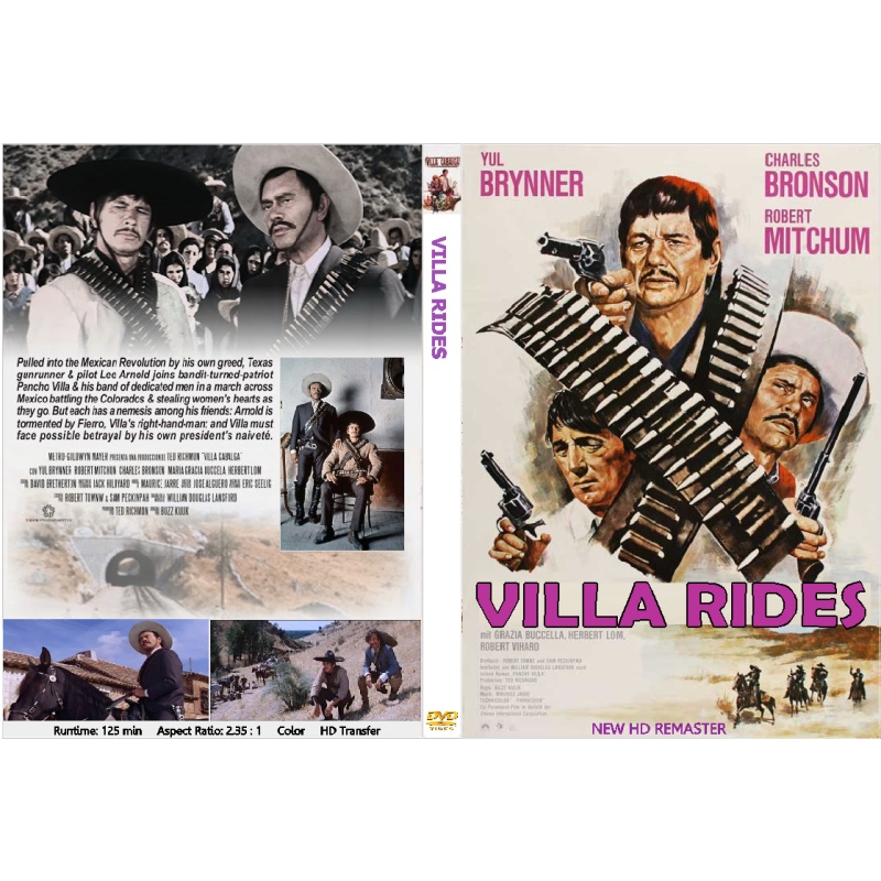 VILLA RIDES Yul Brynner Charles Bronson